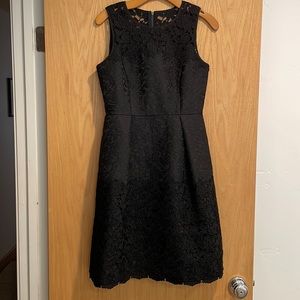 WHBM Black Crochet/lace dress